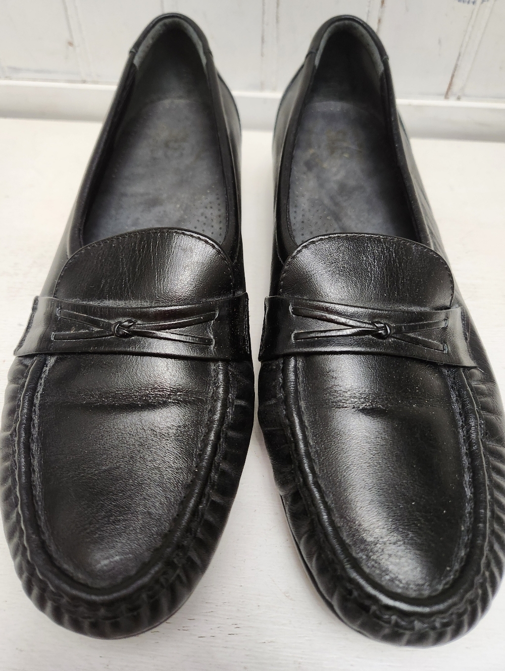 SAS Black Leather Women's Size 10 Loafers Shoes